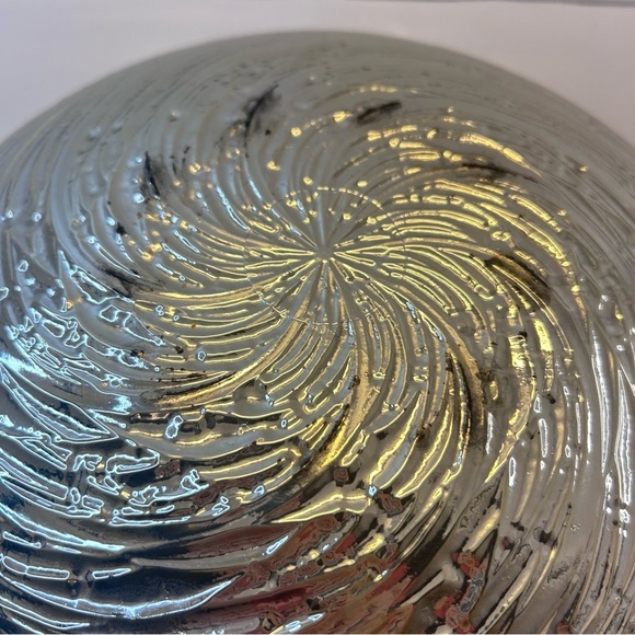 Artistic Accents Glass Decorative Bowl Red Orange Gold Silver Made in Turkey - Picture 8 of 11